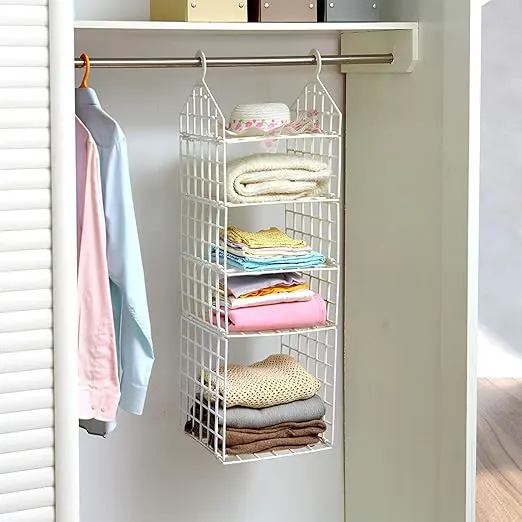 Hanging Closet Organizer Rack – Space Saving Storage Shelf - Product Details